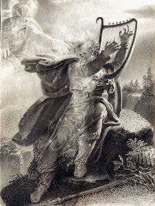 Ossian soittaa harppua tekijältä Jean-Jacques Casimir Karpff
