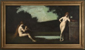 Eglogue, n. 1879 (öljy kankaalle)