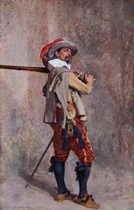 Ranskan Ludvig XIII:n ajan muskettisoturi tekijältä Jean Louis Ernest (after) Meissonier