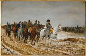 Campagne de France (maalaus puulle) tekijältä Jean-Louis Ernest Meissonier