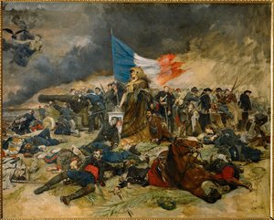 Le siege de Paris (maalaus kankaalle) tekijältä Jean-Louis Ernest Meissonier