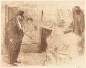 Tanssijan pukuhuone (2. kuva) (The Dancer’s Dressing Room) (toinen kuva) tekijältä Jean-Louis Forain