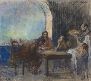 Illallinen Emmauksessa tekijältä Jean-Louis Forain