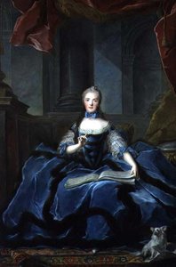Ludvig XV:n tyttären Marie Adelaiden (1759-1802) muotokuva (öljy kankaalle) tekijältä Jean Marc Nattier