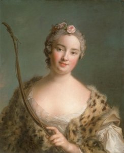 Charlotta Fredrika Sparre (1719-1795), myöhemmin kreivitär Fersen tekijältä Jean-Marc Nattier