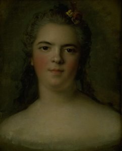 Ranskalaisen Louise-Élisabethin muotokuva, Ludvig XV:n tytär "Mme Infante" tekijältä Jean-Marc Nattier