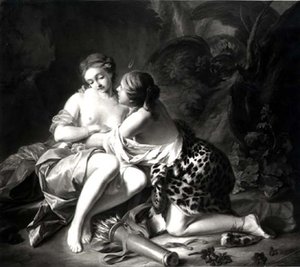 Jupiter ja Callisto tekijältä Jean Simon Berthelemy