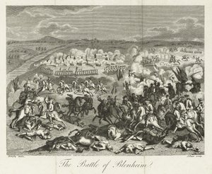 Blenheimin taistelu vuonna 1704, julkaisija J. Pass. tekijältä Jean (after) Godefroy