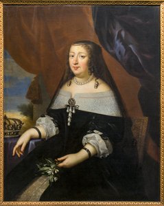 Anne of Austria (Itävalta) muotokuva Jean Nocret
