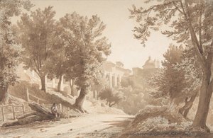 Näkymä Aricciaan, 1853.