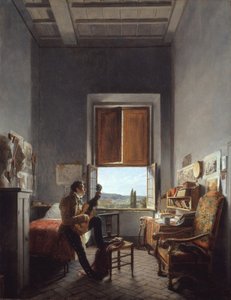 Léon Pallière 1787-1820 huoneessaan Villa Medicissä, Roomassa, 1817.