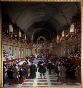 Pariisin osavaltiot 27. lokakuuta 1614 Konventti pidettiin Louvressa, kuningas Ludvig XIII johti sitä äitinsä Marie de Medicisin kanssa. Jean Alaux