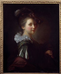 Jean Alexis Grimoun (1680-1740) naisen muotokuva 1700-luvun Toulouse, Musee des Augustins