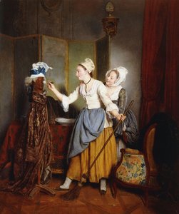 Mannekiinin pukeutuminen; Mannekiinin wc, 1835