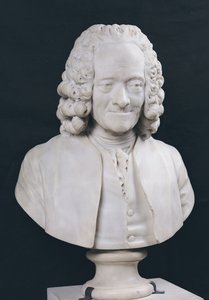 Francois Marie Arouet de Voltairen (1694-1778) rintakuva 1778 (marmori)