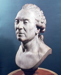 Georges Louis Leclercin (1707-88) Comte de Buffonin rintakuva, noin 1783 (marmori).