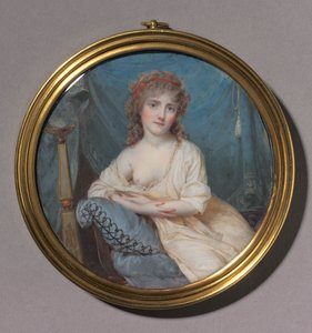 Sohvalla makuuvan naisen muotokuva, c. 1804.