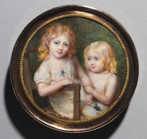 Muotokuva taiteilijoiden lapsista Emma ja Paul, n. 1795.