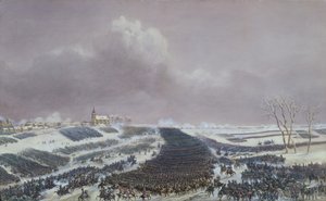 Eylaun taistelu, 8. helmikuuta 1807 (akvarelli paperille)