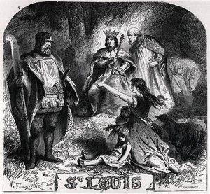 St. Louis antaa oikeutta tammen alla Vincennesissä, Histoire de France en Tableaux