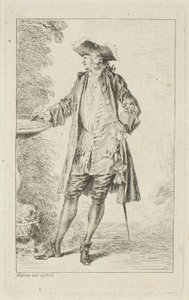 Modische Figuren von Jean-Antoine Watteau