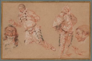 Italialaiset koomikot tekijältä Jean Antoine Watteau
