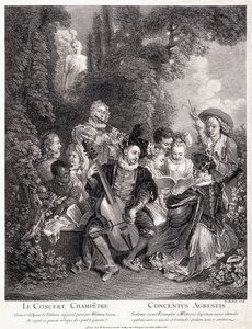 Maakonsertti, 1735 tekijältä Jean Antoine Watteau