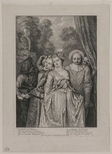 Vaatteet ovat italialaisia, 1715-1716. tekijältä Jean Antoine Watteau