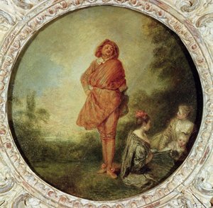 Ylpeä mies, 1715 tekijältä Jean Antoine Watteau