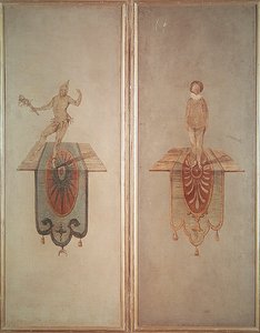 Pierrot (rechts) und Fou (links) von Jean Antoine Watteau