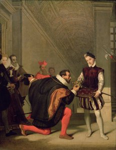 Don Pedro de Toledo (1484-1553) Suutelee Henrik IV:n miekkaa (1553-1610) 1819 tekijältä Jean Auguste Dominique Ingres