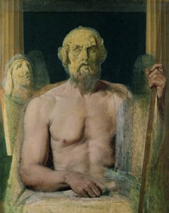 Homer, tutkimus Homeroksen apoteoosiin, 1826-27 tekijältä Jean Auguste Dominique Ingres
