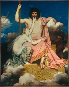 Jupiter ja Thetis maalaus Jean Auguste Dominique Ingres (1780-1867) 1811 Sun. 3,2x2,6 m Aix en Provence, Musee Granet tekijältä Jean Auguste Dominique Ingres