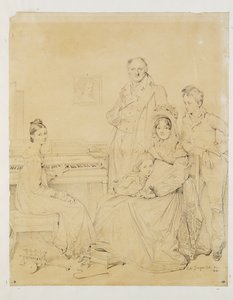 La famille Stamaty ... tekijältä Jean Auguste Dominique Ingres