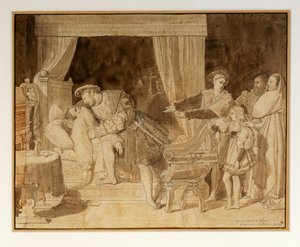 La mort de Leonard de Vinci - Leonardon kuolema ... tekijältä Jean Auguste Dominique Ingres