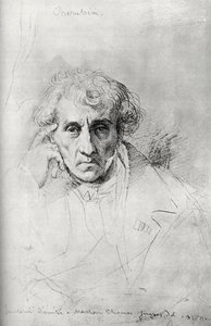 Luigi Cherubini 1760-1842, italialainen säveltäjä, 1830. tekijältä Jean Auguste Dominique Ingres