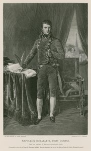Napoleon Bonaparte, ensimmäinen konsuli tekijältä Jean Auguste Dominique Ingres