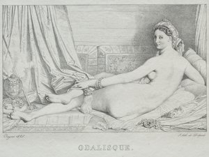 Odalistinen tekijältä Jean Auguste Dominique Ingres