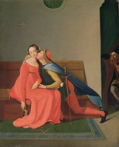 Paolo ja Francesca tekijältä Jean Auguste Dominique Ingres