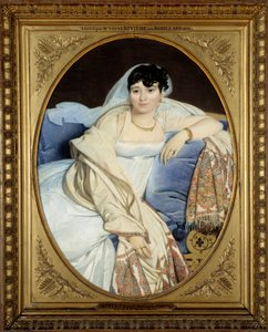 Philibert Rivieren vaimon muotokuva (1773-1848) Jean Auguste Dominique Ingresin (1780-1867) maalaus 1806 su. 1,16 x 0,9 m - - Madame Philibert Riviere, os. Marie Françoise Jacquette Bibiane Blot de Beauregard (1773-1848). Johnin maalaus tekijältä Jean Auguste Dominique Ingres