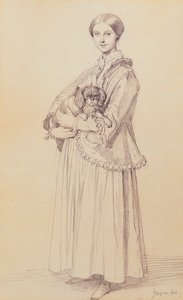 Muotokuva neiti Marie Reisetistä, myöhemmin vicomtesse Adolphe-Louis-Edgar de Segur-Lamoignon, 1850 tekijältä Jean Auguste Dominique Ingres