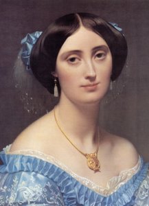 Muotokuva prinsessa Albert de Brogliesta (yksityiskohta) tekijältä Jean Auguste Dominique Ingres