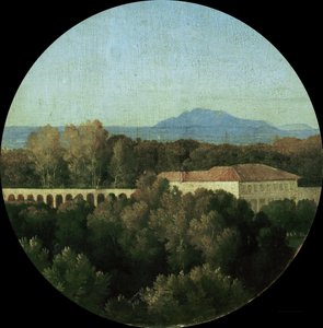 Roomalainen maisema Villa Borghesen akuaduktilla, 1807. tekijältä Jean Auguste Dominique Ingres