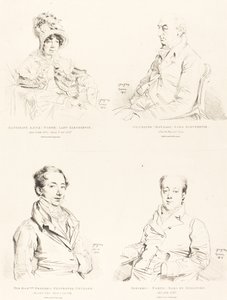 Sylvester (Douglas) Lord Glenbervie; Katherine Anne (pohjoinen) Glenbervie; Frederic (pohjoinen) Guilfordin jaarli; Frederic Sylvester Douglas tekijältä Jean Auguste Dominique Ingres