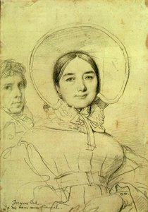 Taiteilija ja hänen vaimonsa, 1830 tekijältä Jean Auguste Dominique Ingres