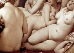 Turkkilainen kylpy, yksityiskohta (1862, öljy puulle) tekijältä Jean Auguste Dominique Ingres