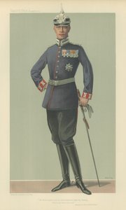 HRH Saksan kruununprinssi (väri litho) tekijältä Jean Baptiste (after) Guth