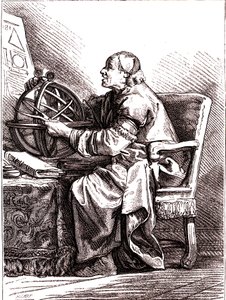 Tähtitieteilijä. 1878 (kaiverrus) tekijältä Jean Baptiste (after) Le Prince