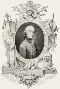 Kaarle XIV (1763-1844): Ruotsin ja Norjan kuningas ja Ponte Corvon prinssi, kaiverrus Pannemaker (kaiverrus) tekijältä Jean Baptiste (after) Lienard