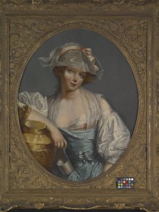 Nuori piika (öljy kankaalle) tekijältä Jean Baptiste (school of) Greuze